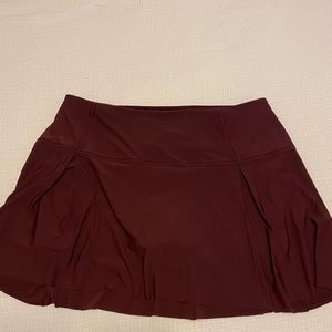 Lululemon Maroon Tennis Skirt 12 Tall